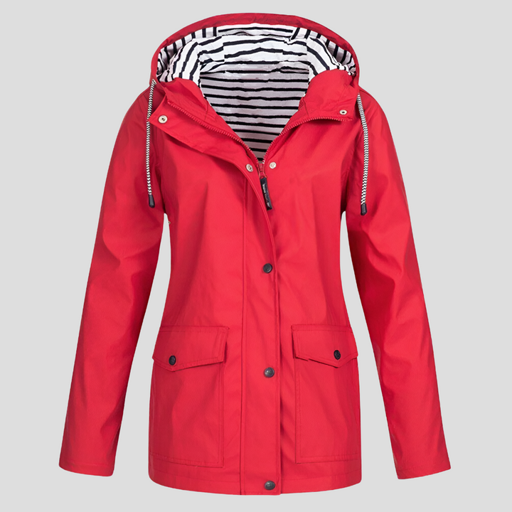 Waterdichte en winddichte capuchonjas voor dames