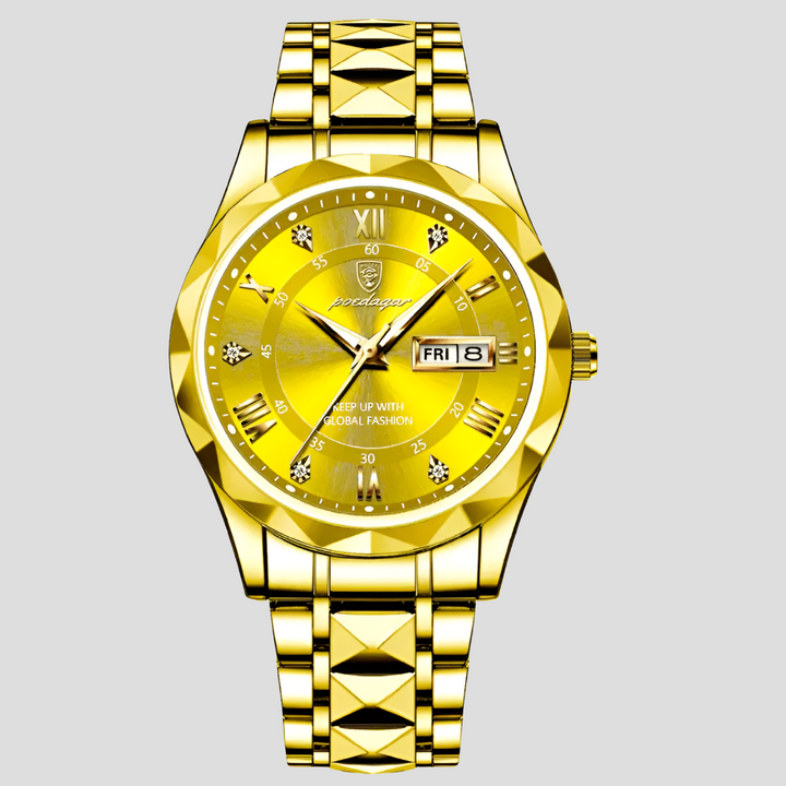 Luxe herenhorloge van roestvrij staal voor dagelijks gebruik