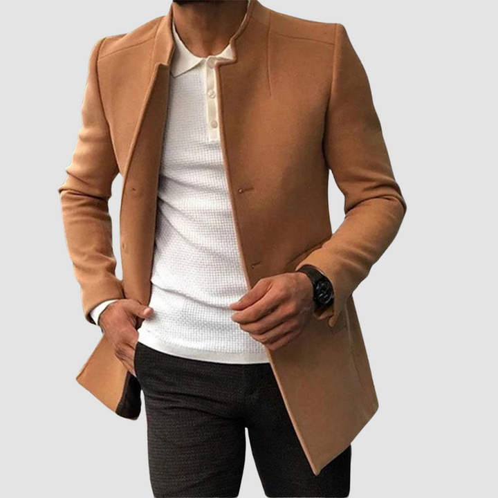 Klassieke Lange Heren Jas voor Winter en Herfst