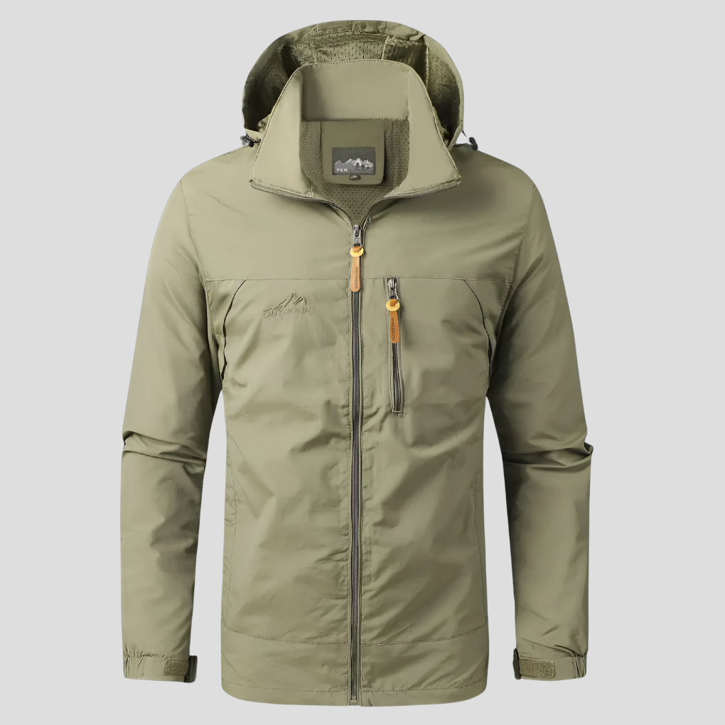 Waterdichte en winddichte outdoorjas voor heren
