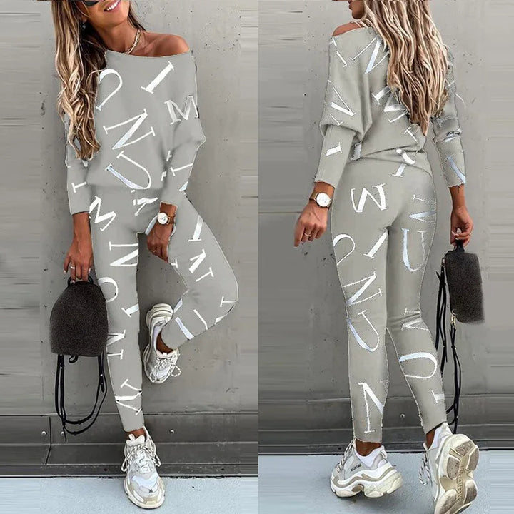 Casual 2-delig Damespak met Print