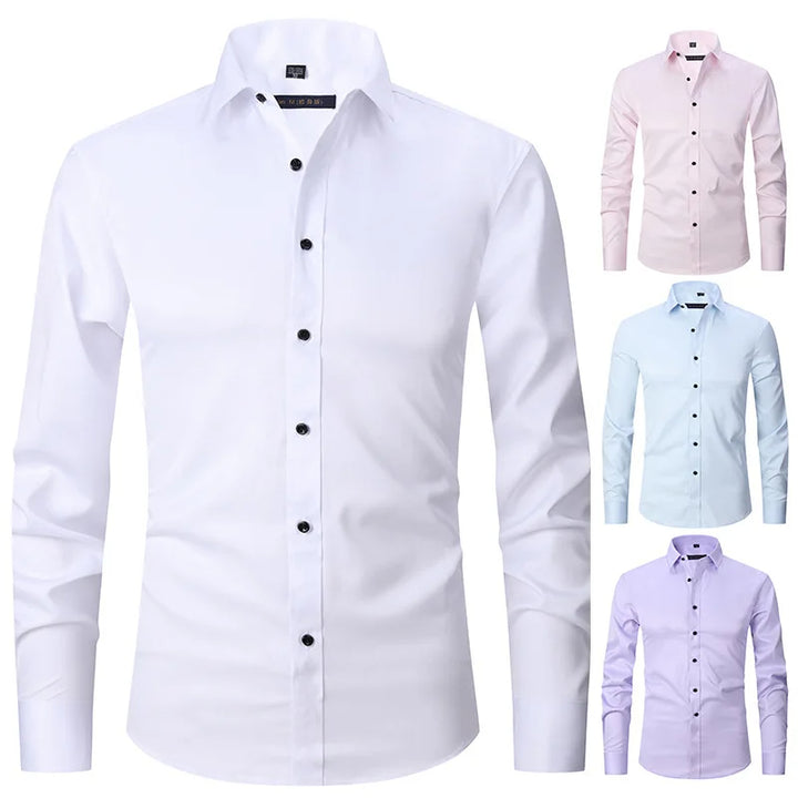 Strijkvrije Slim Fit Overhemd voor Heren