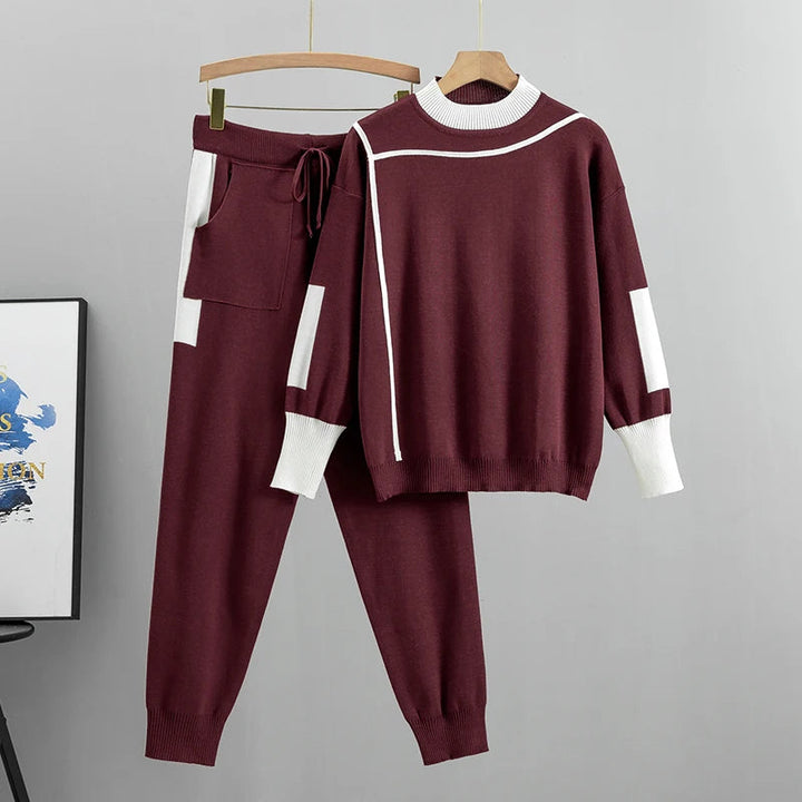 CozyKnits – Warme Gebreide 2-Delige Set voor Dames