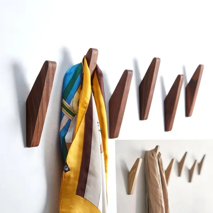 Wandgemonteerde Houten Kapstokhaak