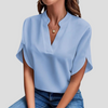 Blouse met korte mouwen van lichtgewicht, ademend materiaal