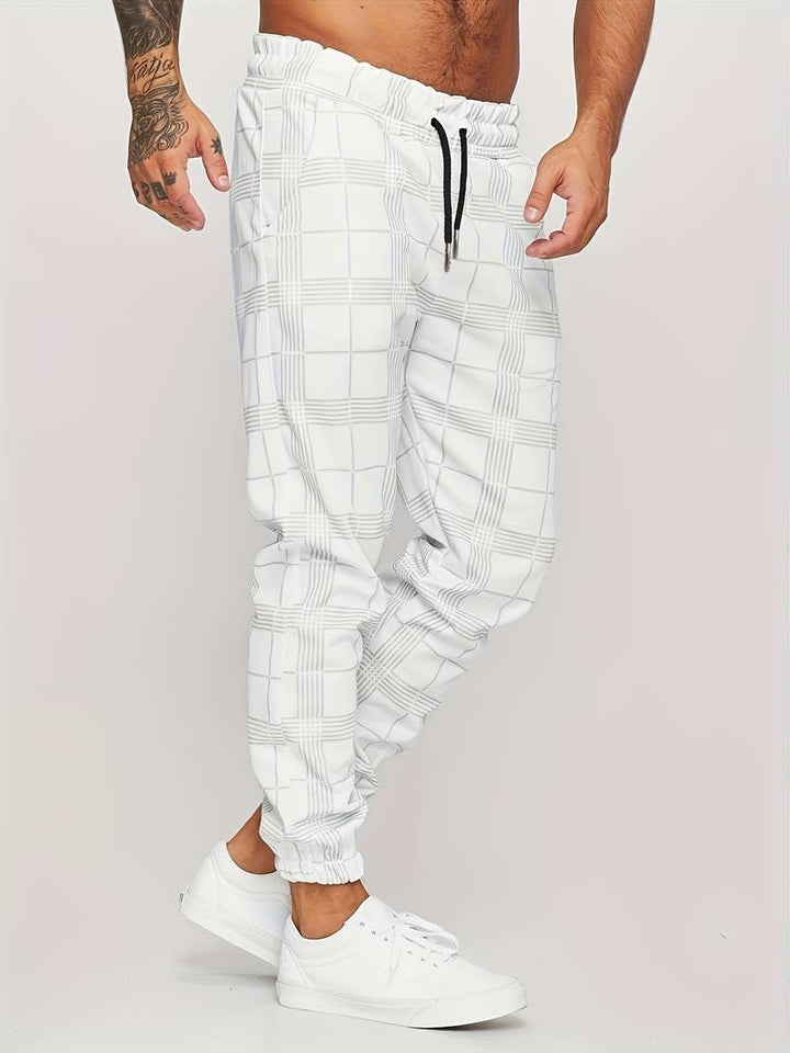 UrbanFit – Geruite Slim Fit Joggings broek voor Heren