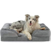 Orthopedisch Hondenbed met Traagschuim en Pluche Bekleding
