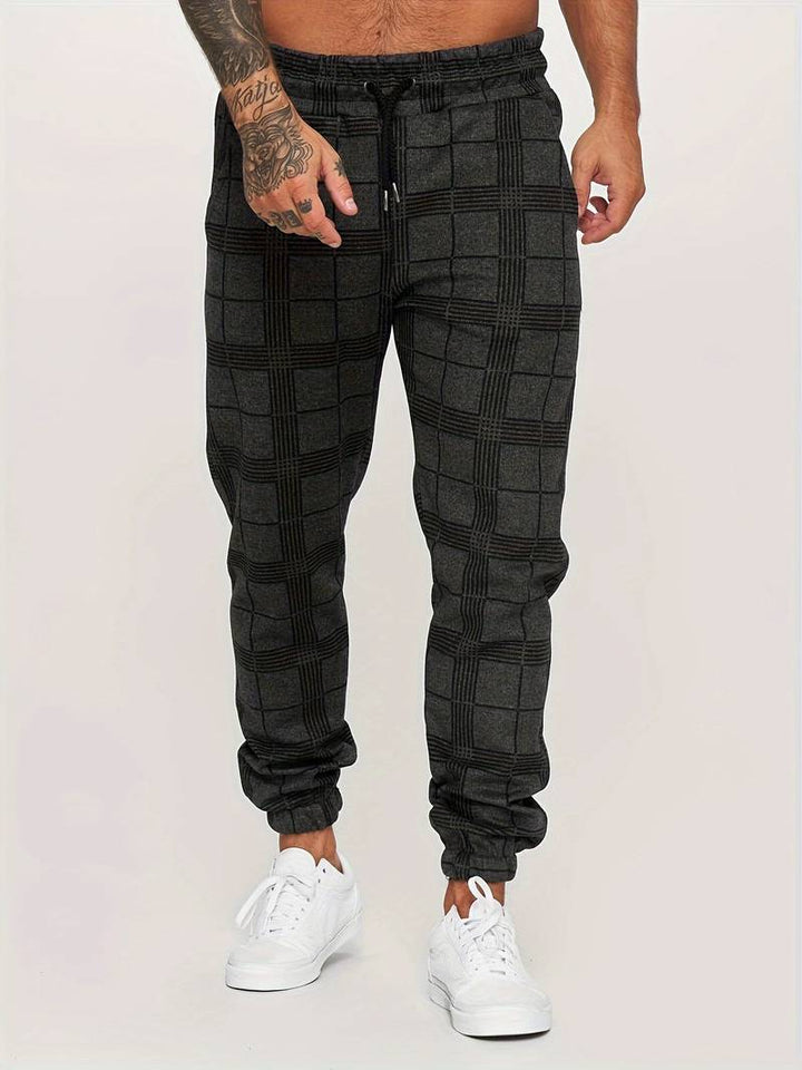 UrbanFit – Geruite Slim Fit Joggings broek voor Heren