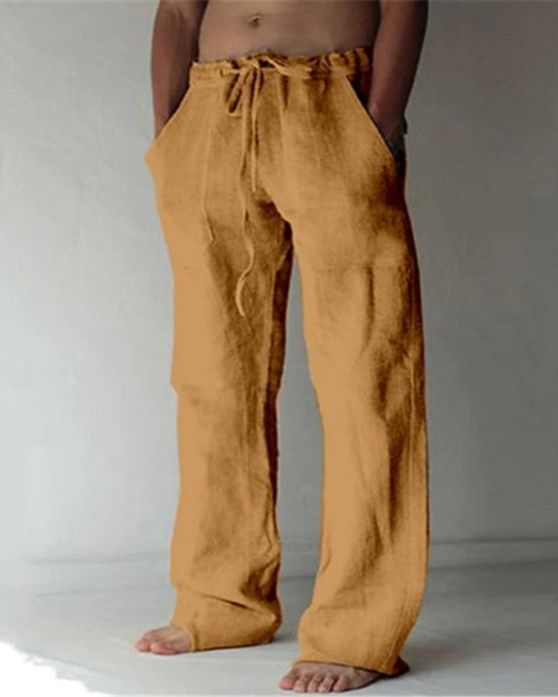 Heren Linnen Broek voor Lente & Herfst