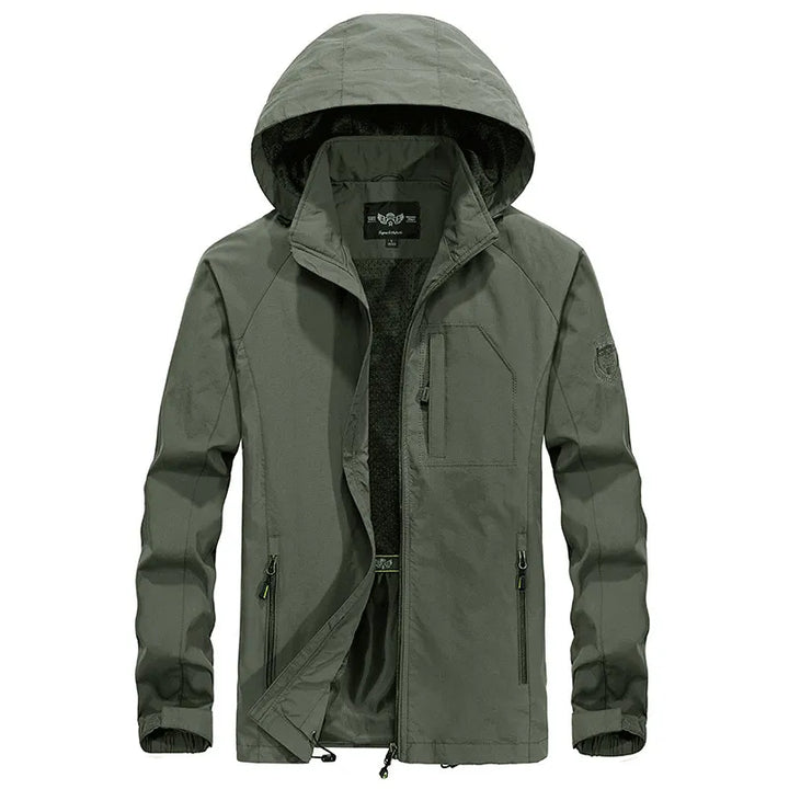 Waterdichte Outdoor Heren Jas met Afneembare Capuchon