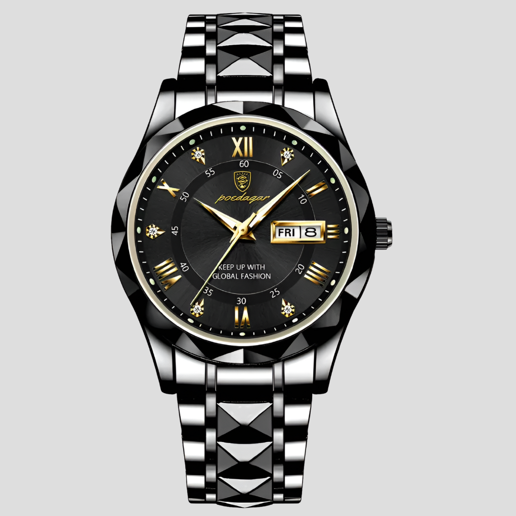 Luxe herenhorloge van roestvrij staal voor dagelijks gebruik