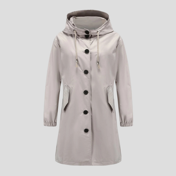 Waterdichte regenjas met capuchon voor dames
