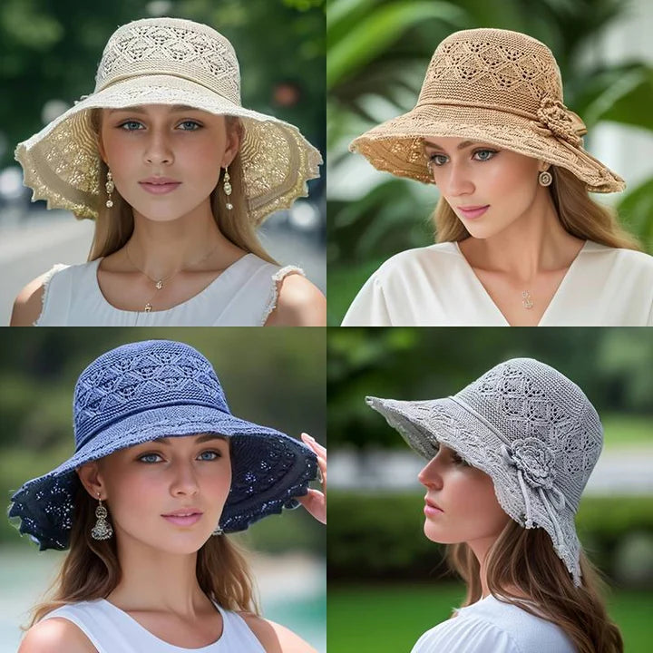 Odessa - Elegante Zonnehoed Met Brede Rand