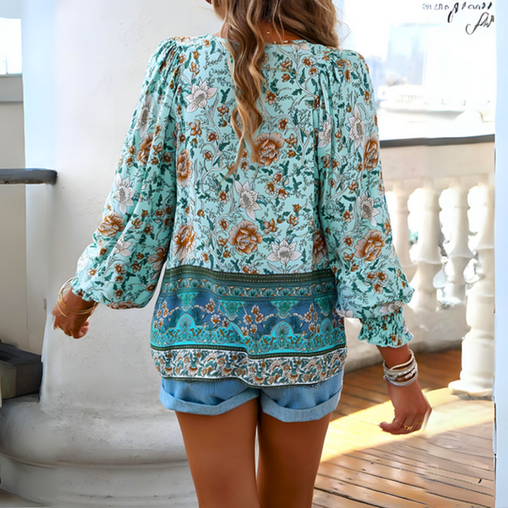 Damesblouse met bloemenprint
