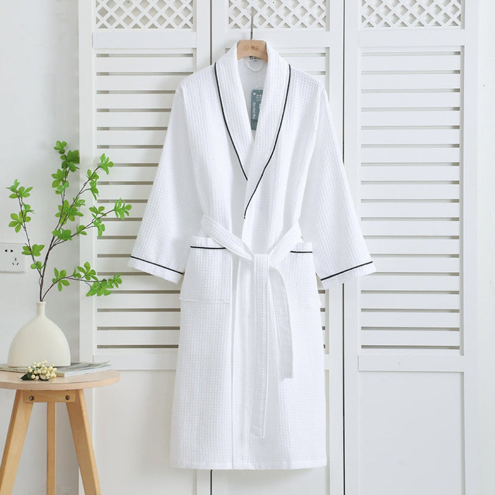 Lichtgewicht kimono 100% katoenen wafelbadjas