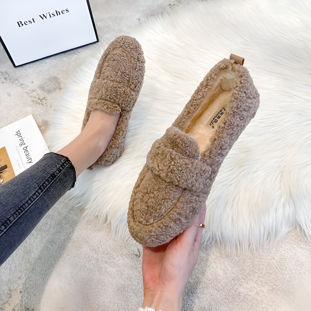 Plush slippers voor dames