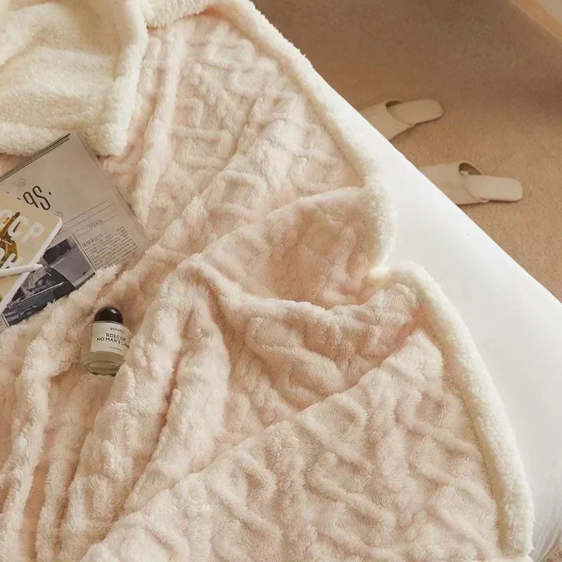 Dikke winter faux lamswollen deken