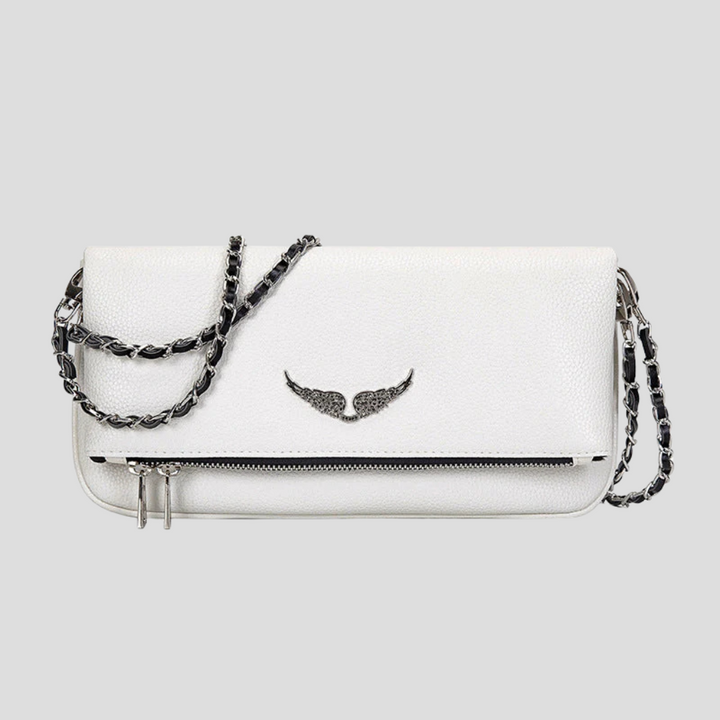 Elegante leren tas met kettingriem
