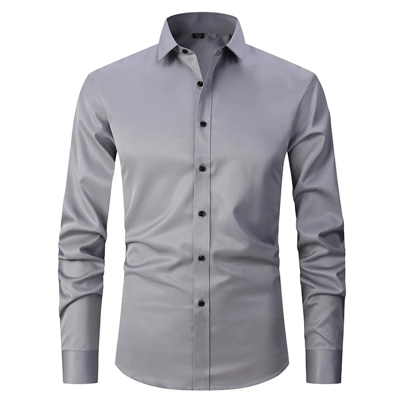 Strijkvrije Slim Fit Overhemd voor Heren