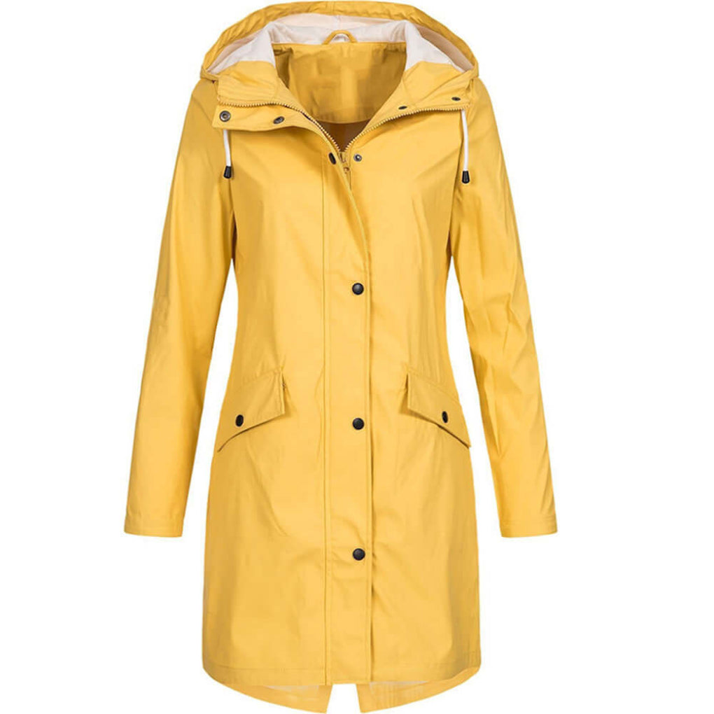 Waterdichte regenjas met capuchon voor dames