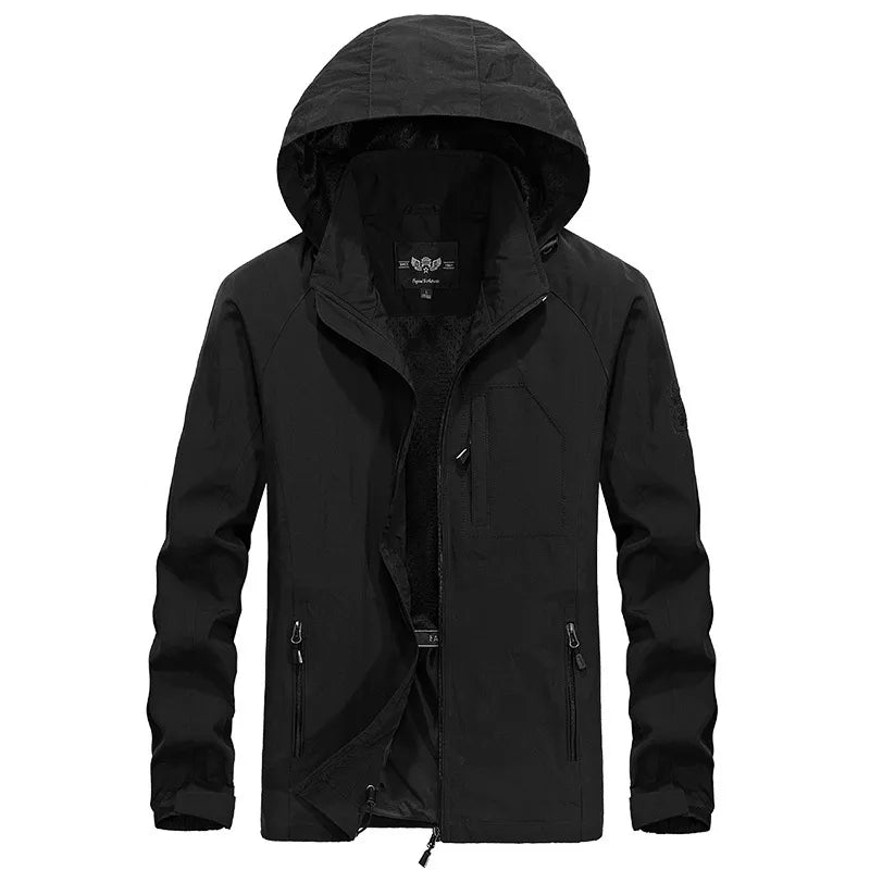 Waterdichte Outdoor Heren Jas met Afneembare Capuchon