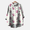 Losse lange blouse voor dames