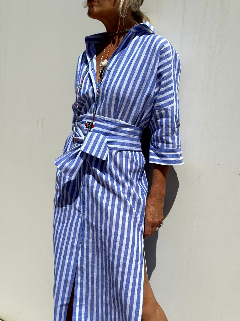 Elegante damesjurk met lange mouwen