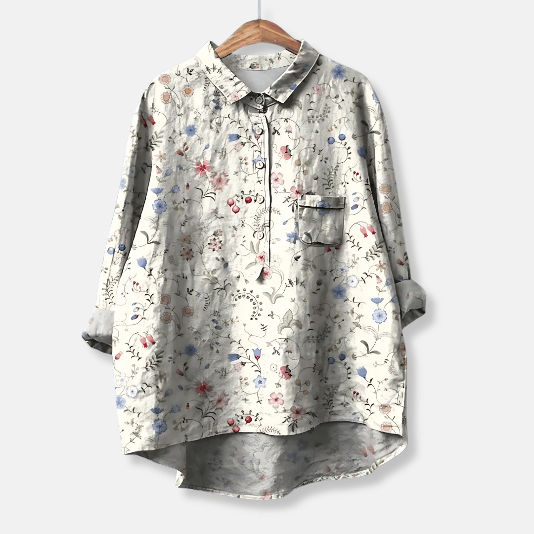 Losse lange blouse voor dames