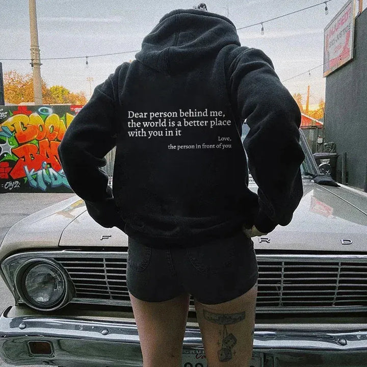 Unisex Hoodie met Inspirerende Boodschap