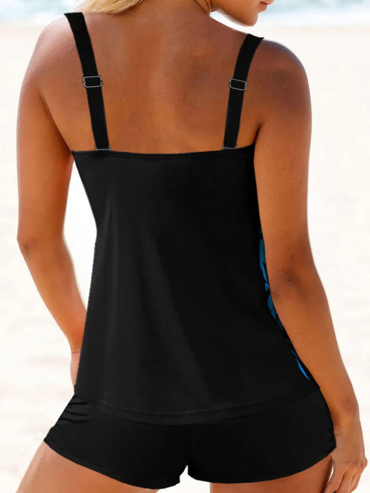 2-delige Zwemjurk met Lage Taille Shorts