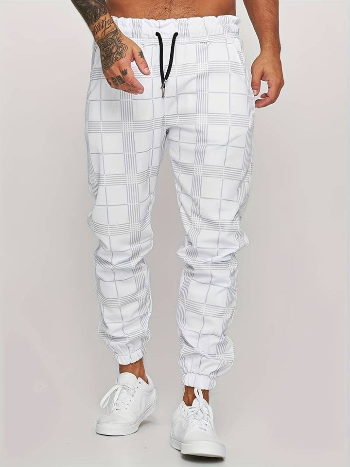 UrbanFit – Geruite Slim Fit Joggings broek voor Heren