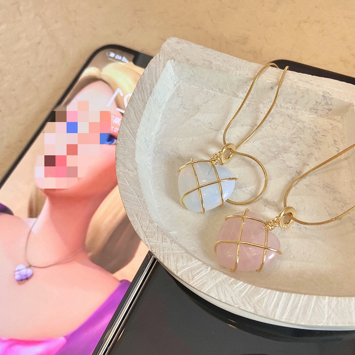 Modieuze Maansteen Ketting