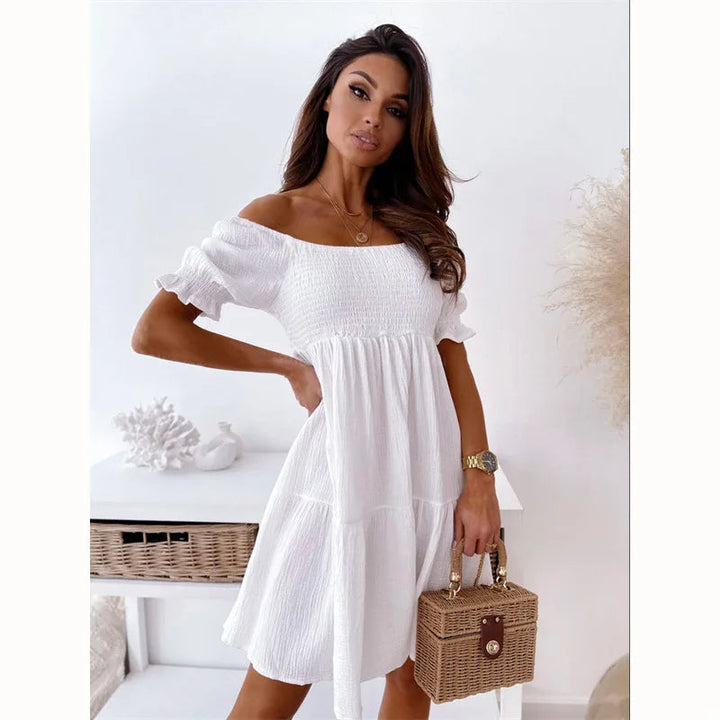 Elegante One-Shoulder Mini Jurk