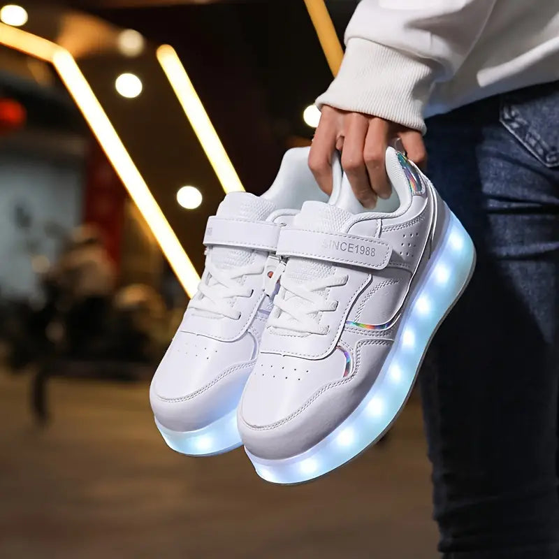 RollGlo - Trendy Rolschoenen voor kinderen - met lampjes