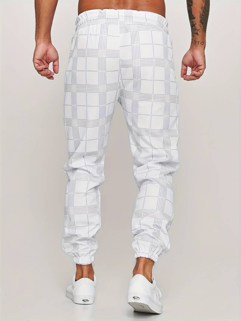 UrbanFit – Geruite Slim Fit Joggings broek voor Heren