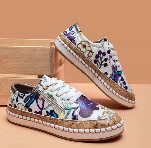 Quilla – Gebloemde Dames Sneakers