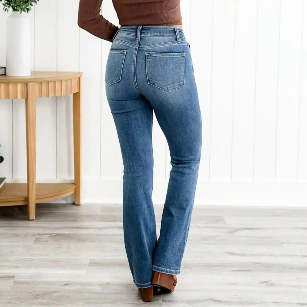 Denim broek met rechte snit voor dames - Dari