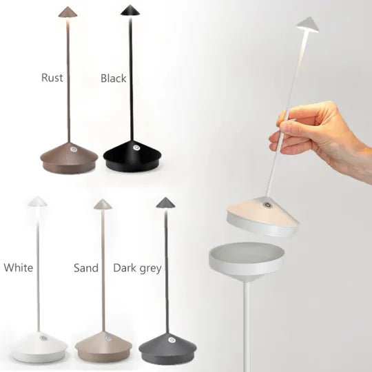 Moderne slanke draadloze LED tafellamp