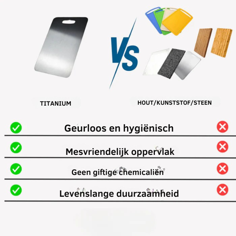 Dubbelzijdige RVS Snijplank van 304 Staal