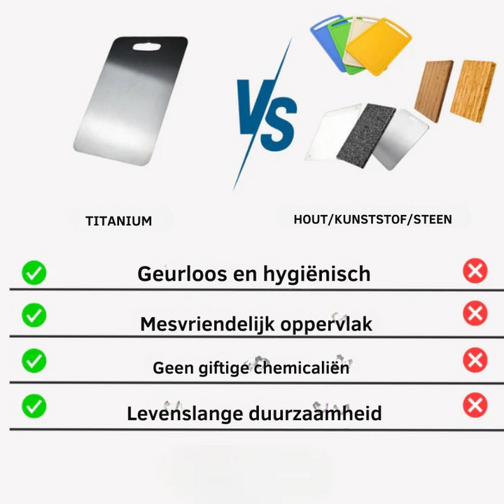 Dubbelzijdige RVS Snijplank van 304 Staal