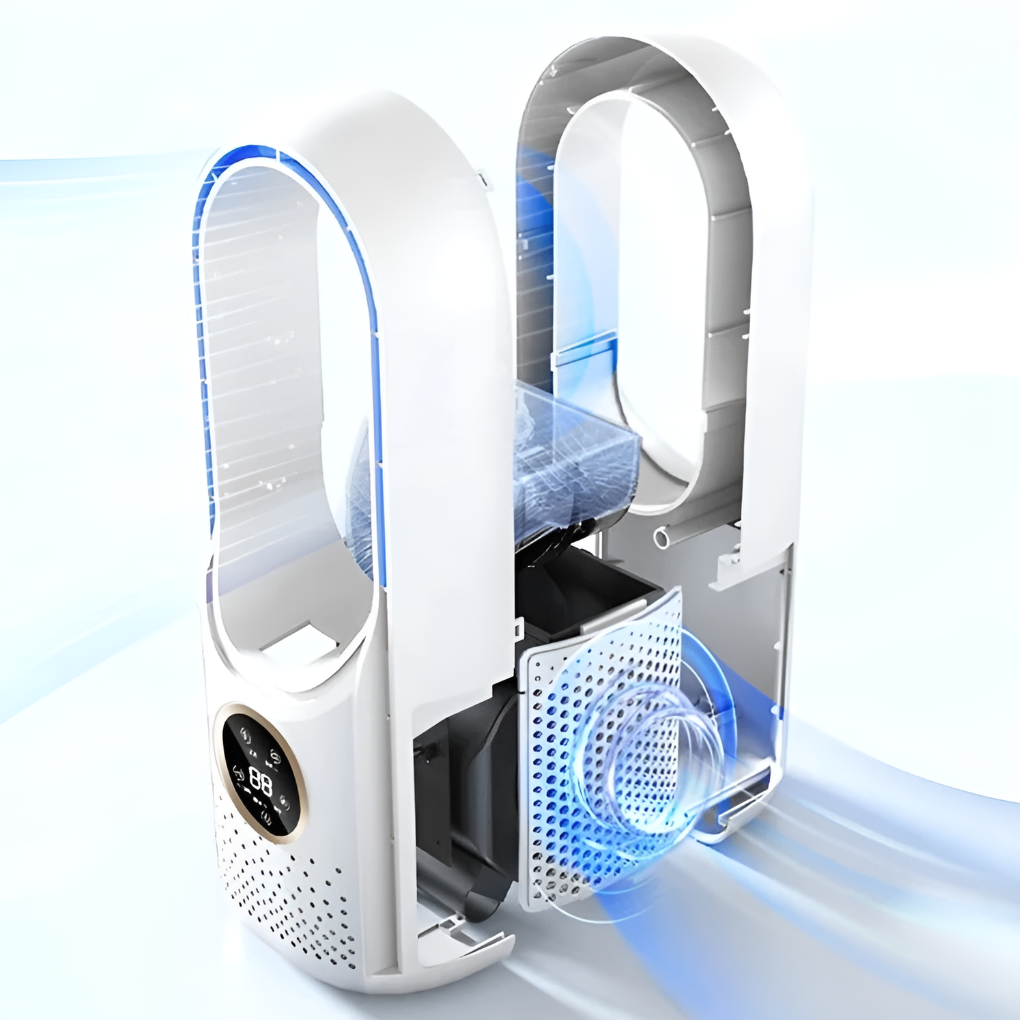 Draagbare bladloze tafelairconditioner