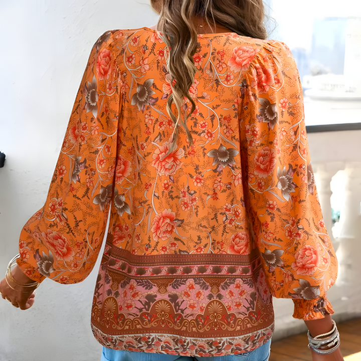 Damesblouse met bloemenprint