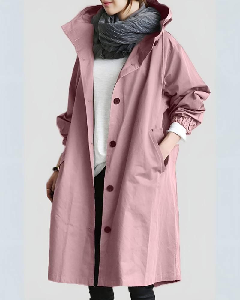 Klassieke trenchcoat met capuchon