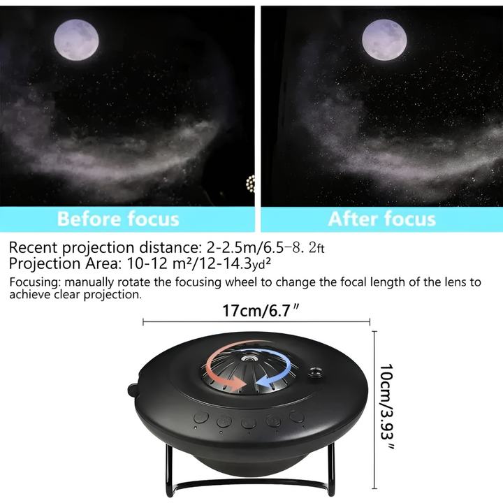 Galaxy-projector met planetarium-effecten