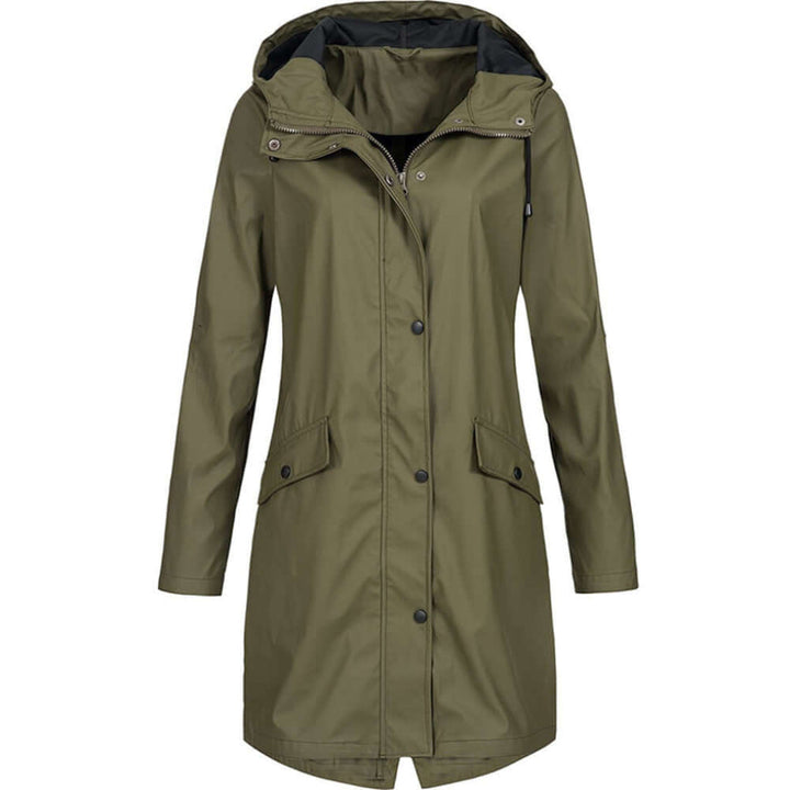 Waterdichte regenjas met capuchon voor dames