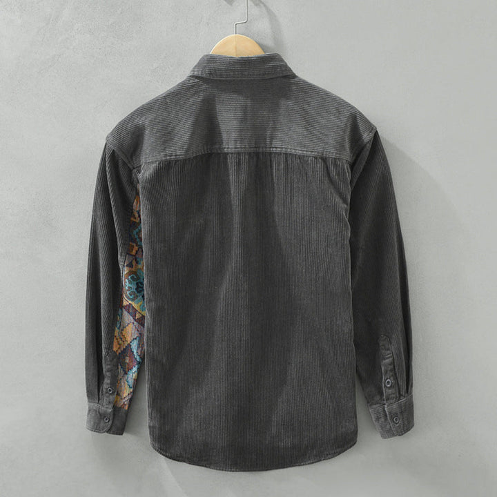 Vintage herenoverhemd met lange mouwen
