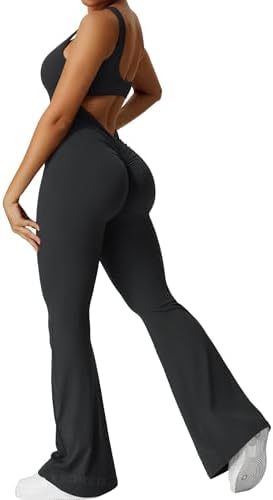 Mouwloze Flared Jumpsuit voor Yoga & Fitness