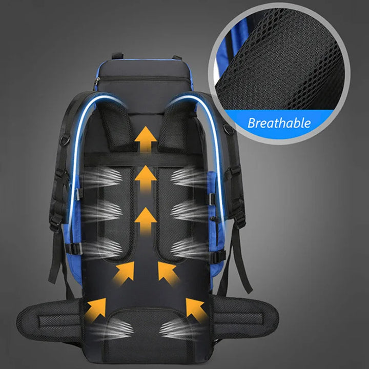 Gopack - Waterdichte Kampeer- en wandelrugzak backpack rugzak 90L