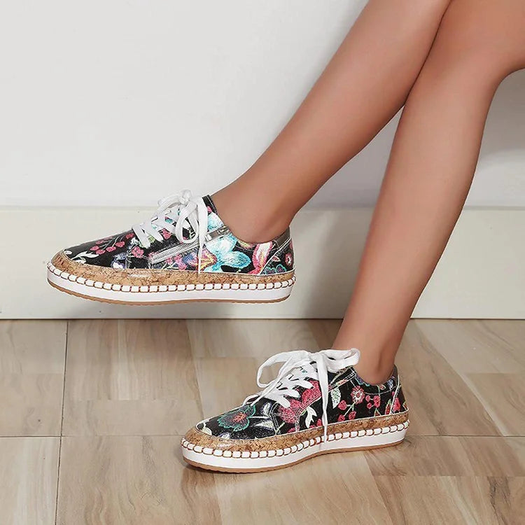 Quilla – Gebloemde Dames Sneakers