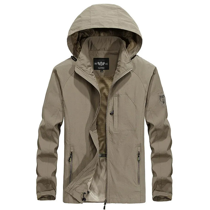 Waterdichte Outdoor Heren Jas met Afneembare Capuchon